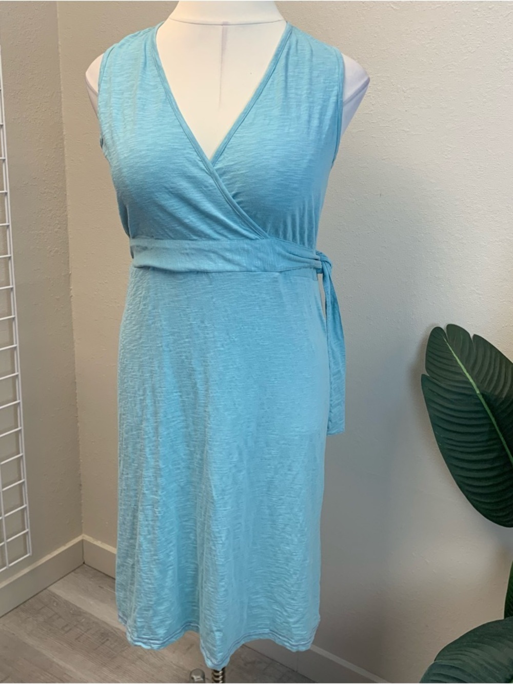 Matilda Jane Teal “Flower Shop” Faux Wrap Dress